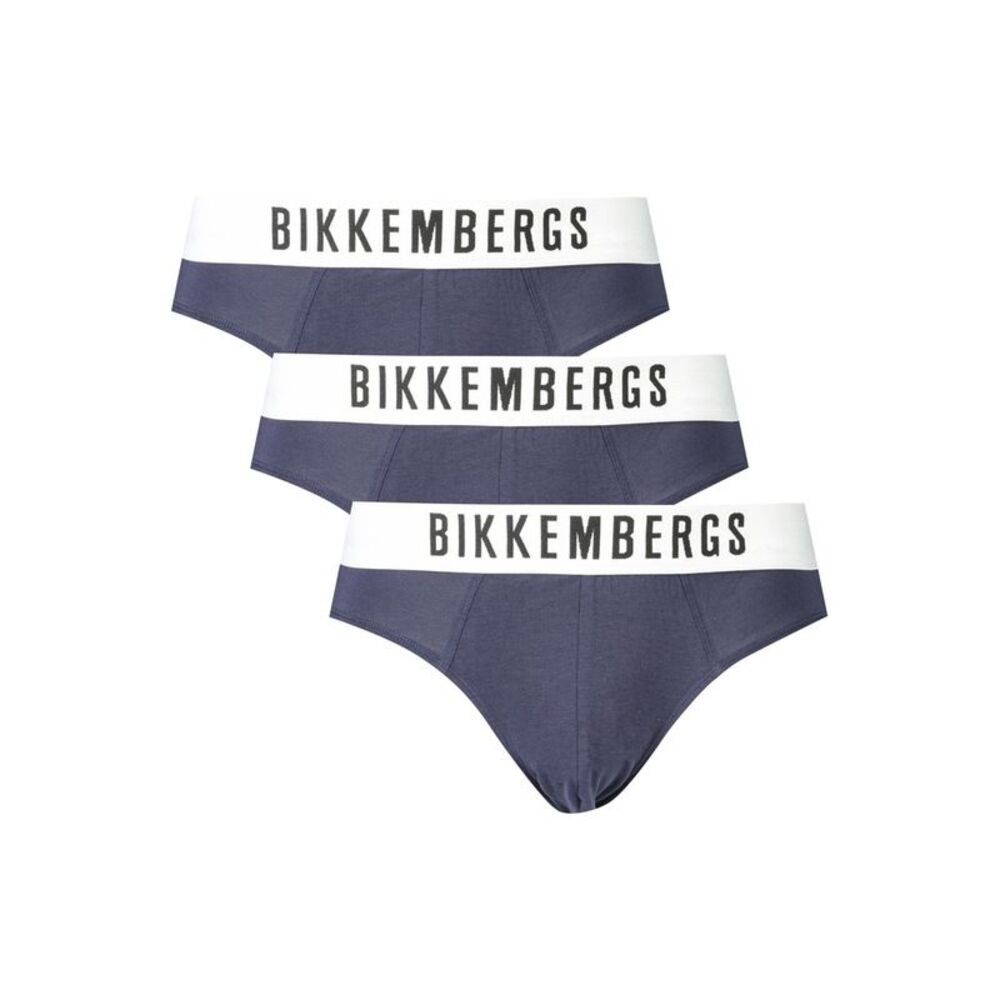 Bikkembergs Blu Polyester Men Men's Underwear